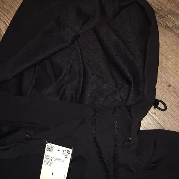 New Black Adidas Team USA Olympics Volleyball Hooded Hoodie Sweatshirt Jacket L - Picture 4 of 6